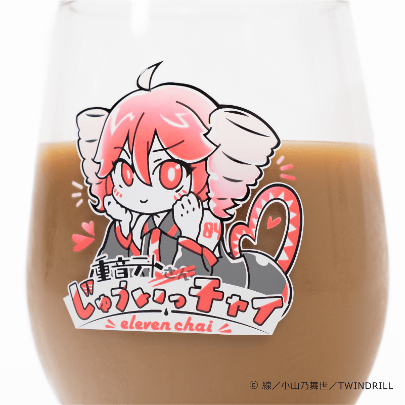 重音テトさん じゅういっチャイ＆グラスセット
